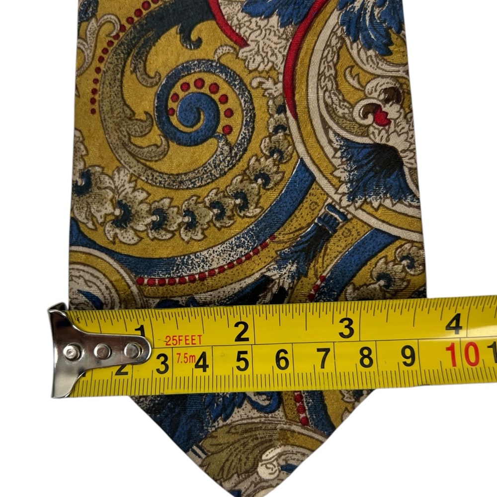 Burberry Of London Neck Tie Silk Multicolor Paisley Casual Mens Vintage 58” EUC - Picture 8 of 8